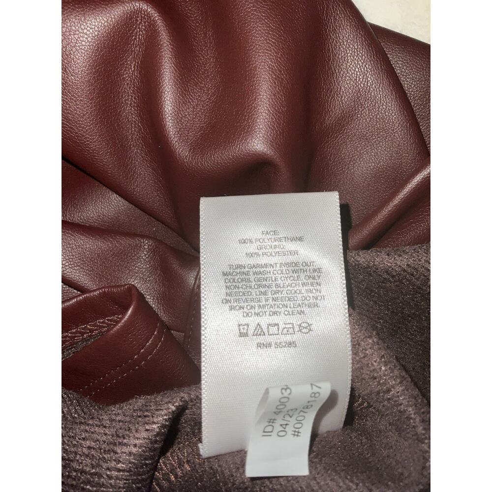 EXPRESS®️Faux Leather Boyfriend Mini Portofino Oversized Shirt Dress NWT-SZ... - Picture 8 of 10